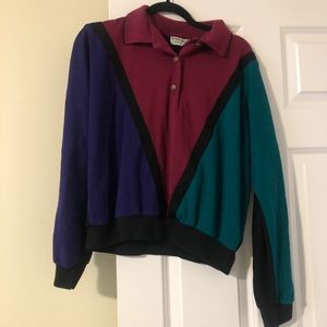 Vintage Geometric 80’s Top